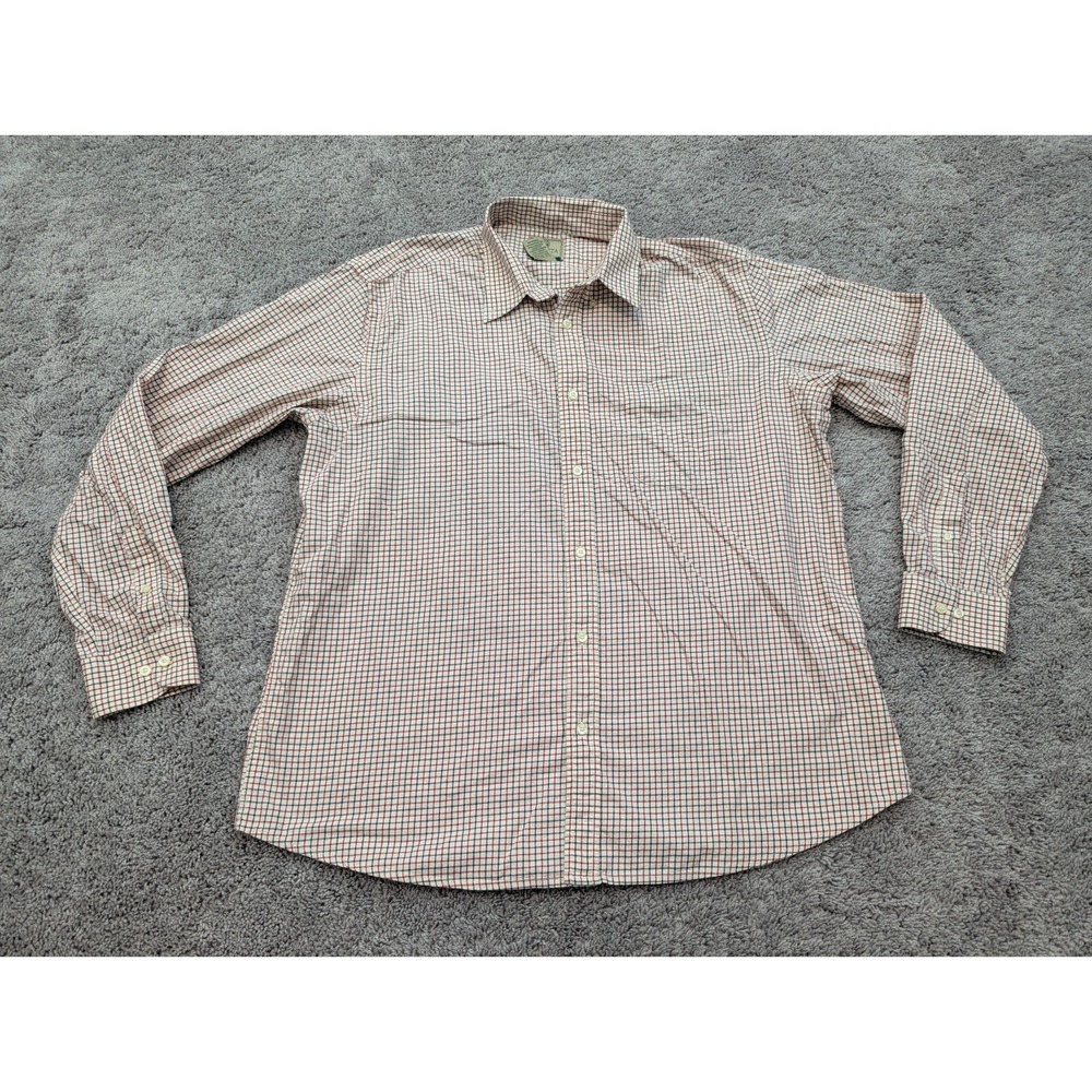 Beretta Button Up‎ Shirt Mens 3XL Long Sleeve Check Casual